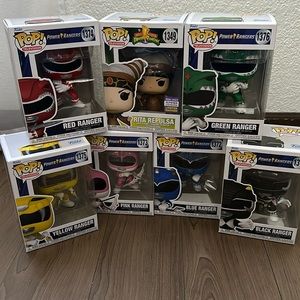 Power Ranger Funko Pop set